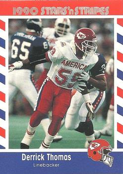 1990 Asher Candy Stars 'n Stripes #20 Derrick Thomas Front