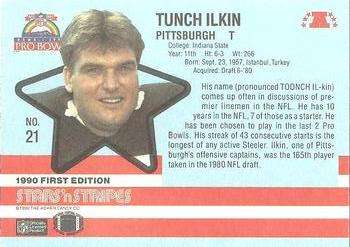 1990 Asher Candy Stars 'n Stripes #21 Tunch Ilkin Back