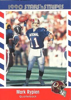 1990 Asher Candy Stars 'n Stripes #41 Mark Rypien Front