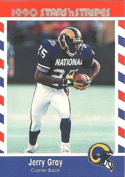 1990 Asher Candy Stars 'n Stripes #49 Jerry Gray Front