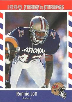 1990 Asher Candy Stars 'n Stripes #53 Ronnie Lott Front