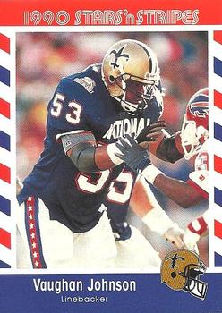 1990 Asher Candy Stars 'n Stripes #57 Vaughan Johnson Front