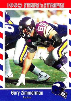 1990 Asher Candy Stars 'n Stripes #65 Gary Zimmerman Front