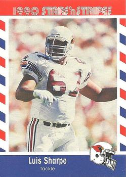 1990 Asher Candy Stars 'n Stripes #66 Luis Sharpe Front