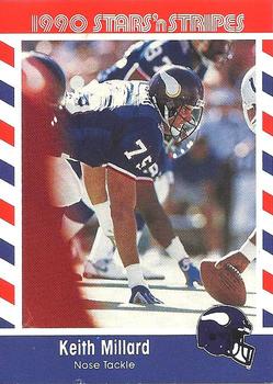 1990 Asher Candy Stars 'n Stripes #68 Keith Millard Front