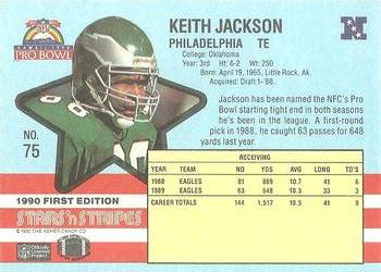 1990 Asher Candy Stars 'n Stripes #75 Keith Jackson Back
