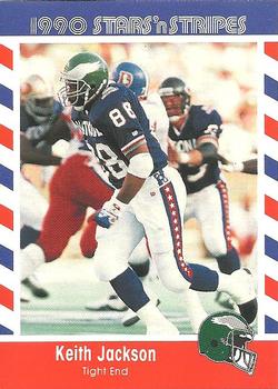 1990 Asher Candy Stars 'n Stripes #75 Keith Jackson Front