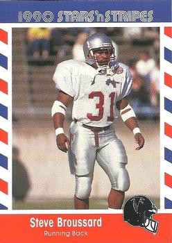 1990 Asher Candy Stars 'n Stripes #89 Steve Broussard Front