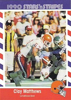 1990 Asher Candy Stars 'n Stripes #18 Clay Matthews Front