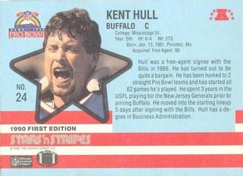1990 Asher Candy Stars 'n Stripes #24 Kent Hull Back