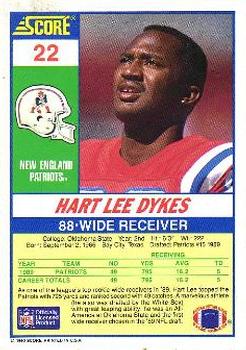 1990 Score 100 Hottest #22 Hart Lee Dykes Back
