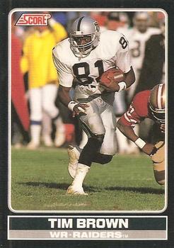 1990 Score - Young Superstars #10 Tim Brown Front