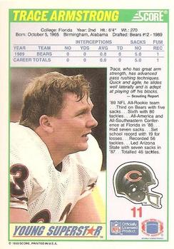 1990 Score - Young Superstars #11 Trace Armstrong Back