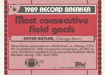 1990 Topps - Collector's Edition (Tiffany) #4 Kevin Butler Back