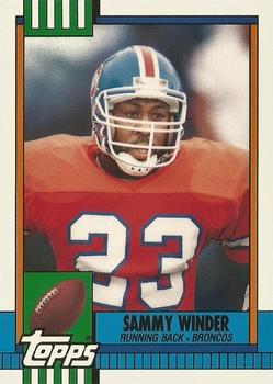1990 Topps - Collector's Edition (Tiffany) #45 Sammy Winder Front