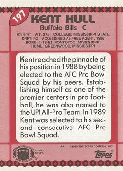1990 Topps - Collector's Edition (Tiffany) #197 Kent Hull Back