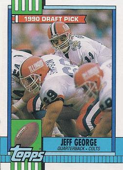 1990 Topps - Collector's Edition (Tiffany) #298 Jeff George Front