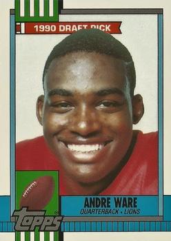 1990 Topps - Collector's Edition (Tiffany) #349 Andre Ware Front