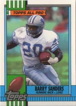 1990 Topps - Collector's Edition (Tiffany) #352 Barry Sanders Front