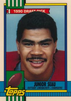 1990 Topps - Collector's Edition (Tiffany) #381 Junior Seau Front