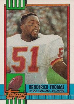 1990 Topps - Collector's Edition (Tiffany) #403 Broderick Thomas Front