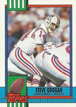 1990 Topps - Collector's Edition (Tiffany) #418 Steve Grogan Front