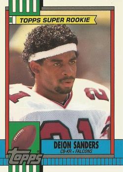 1990 Topps - Collector's Edition (Tiffany) #469 Deion Sanders Front