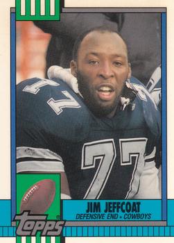 1990 Topps - Collector's Edition (Tiffany) #491 Jim Jeffcoat Front
