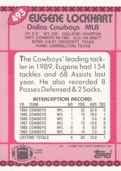 1990 Topps - Collector's Edition (Tiffany) #493 Eugene Lockhart Back