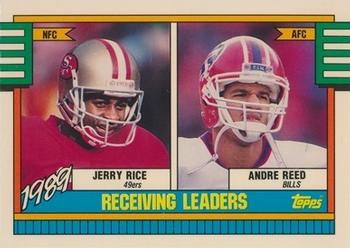 1990 Topps - Collector's Edition (Tiffany) #431 Jerry Rice / Andre Reed Front
