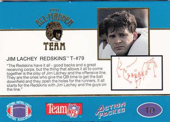 1991 Action Packed All-Madden #10 Jim Lachey Back