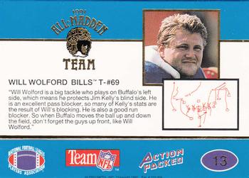 1991 Action Packed All-Madden #13 Will Wolford Back