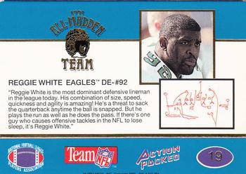 1991 Action Packed All-Madden #19 Reggie White Back