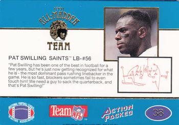 1991 Action Packed All-Madden #38 Pat Swilling Back
