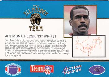 1991 Action Packed All-Madden #42 Art Monk Back