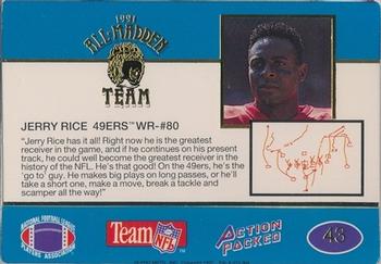 1991 Action Packed All-Madden #43 Jerry Rice Back