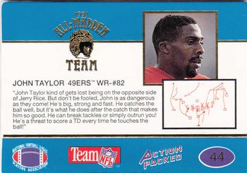 1991 Action Packed All-Madden #44 John Taylor Back