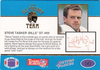 1991 Action Packed All-Madden #50 Steve Tasker Back