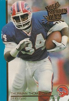 1991 Action Packed All-Madden - 24K Gold #31G Thurman Thomas Front