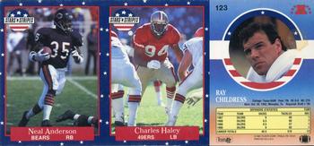 1991 Fleer Stars 'n Stripes #NNO / NNO / 123 Neal Anderson / Charles Haley / Ray Childress Front