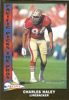 1991 Pacific - Pacific Picks the Pros Gold #20 Charles Haley Front