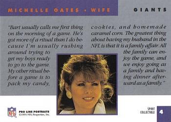 1991 Pro Line Portraits - Spirit Wives #4 Michelle Oates Back