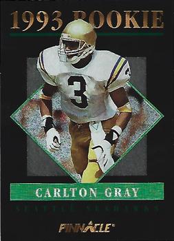 1993 Pinnacle - Rookies #20 Carlton Gray Front