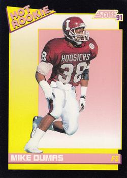 1991 Score - Hot Rookies #3 Mike Dumas Front