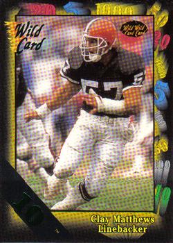 1991 Wild Card - 10 Stripe #132 Clay Matthews Front
