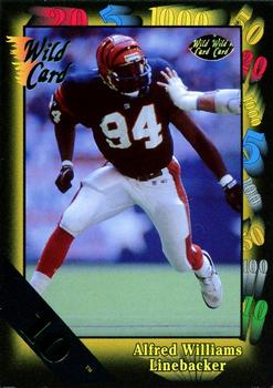 1991 Wild Card - 10 Stripe #84 Alfred Williams Front