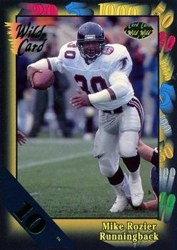 1991 Wild Card - 10 Stripe #122 Mike Rozier Front