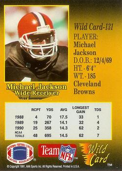 1991 Wild Card - 10 Stripe #131 Michael Jackson Back