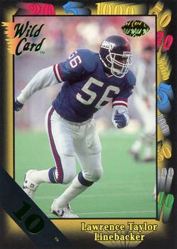 1991 Wild Card - 10 Stripe #144 Lawrence Taylor Front