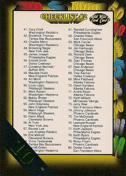 1991 Wild Card - 10 Stripe #158 Checklist 2 Front